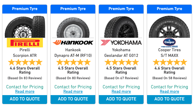 Best All Terrain Tyres.